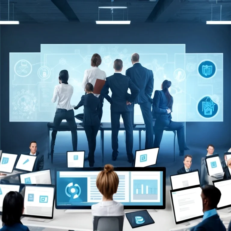 موظفون يتلقون تدريباً في الأمن السيبراني