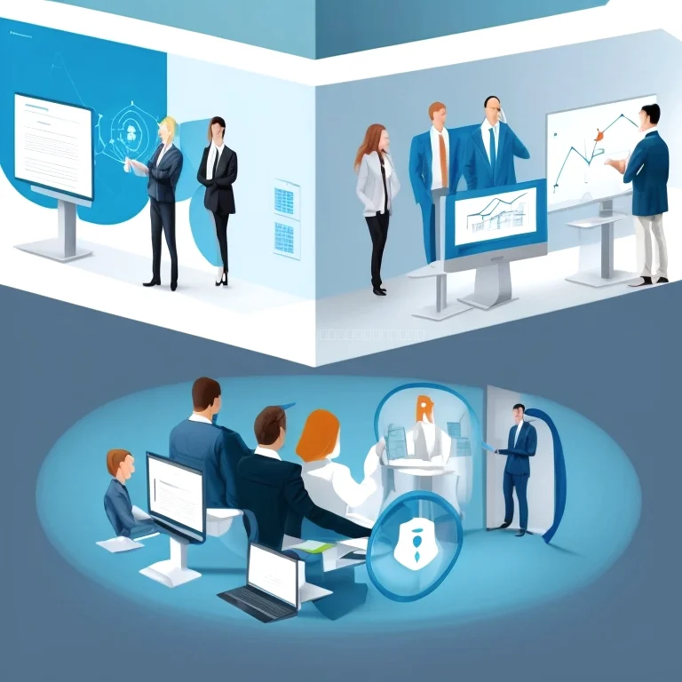 مدرب يقدم ورشة عمل حول الأمن السيبراني المؤسسي